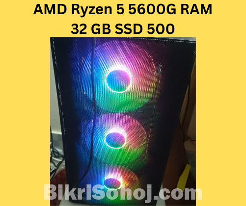 AMD Ryzen 5 5600G RAM 32 GB Wtih 500 SSD